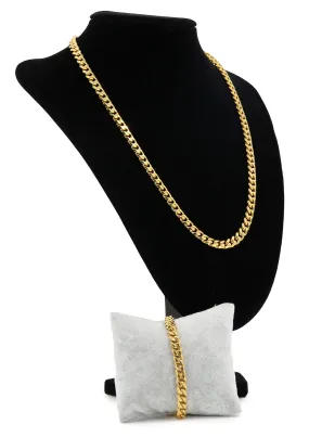 1147 Set Cadena y Pulsera de Hombre