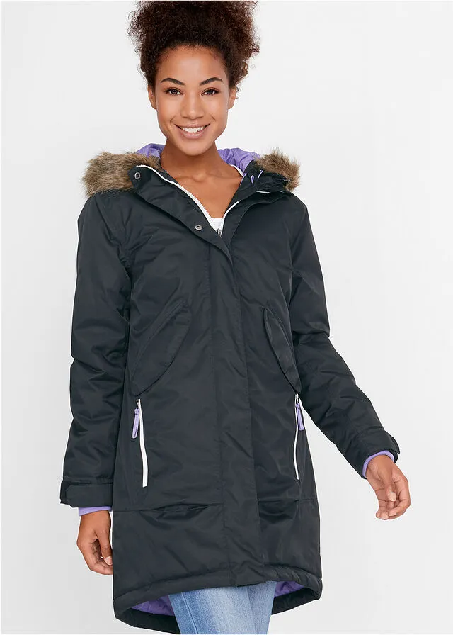 Abrigo funcional impermeable para exteriores Negro