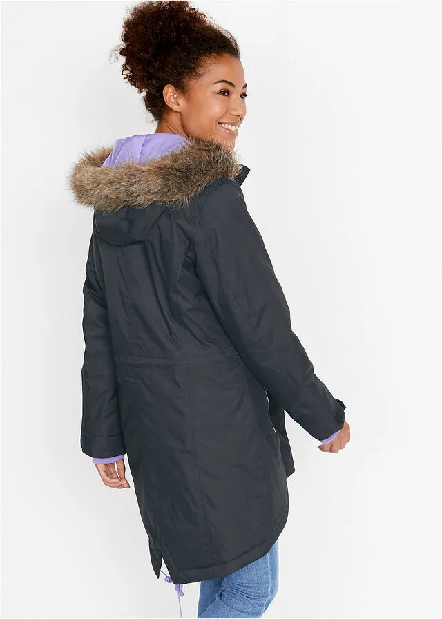 Abrigo funcional impermeable para exteriores Negro