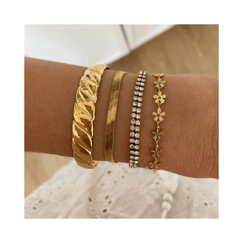 Pulsera Tenesis Oro (Varios Tamaños)