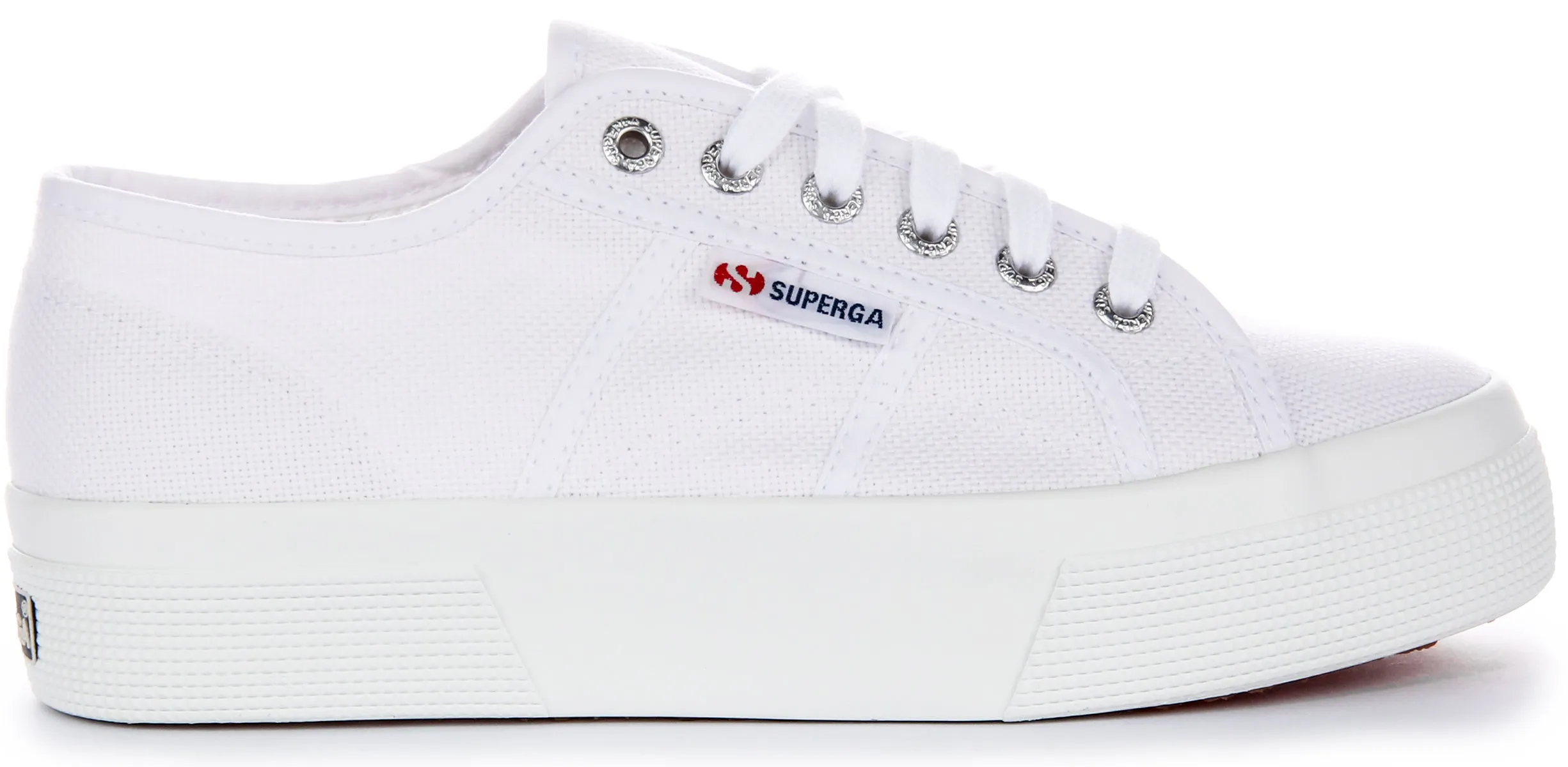 Superga 2740 Platform Zapatillas de lona en blanco