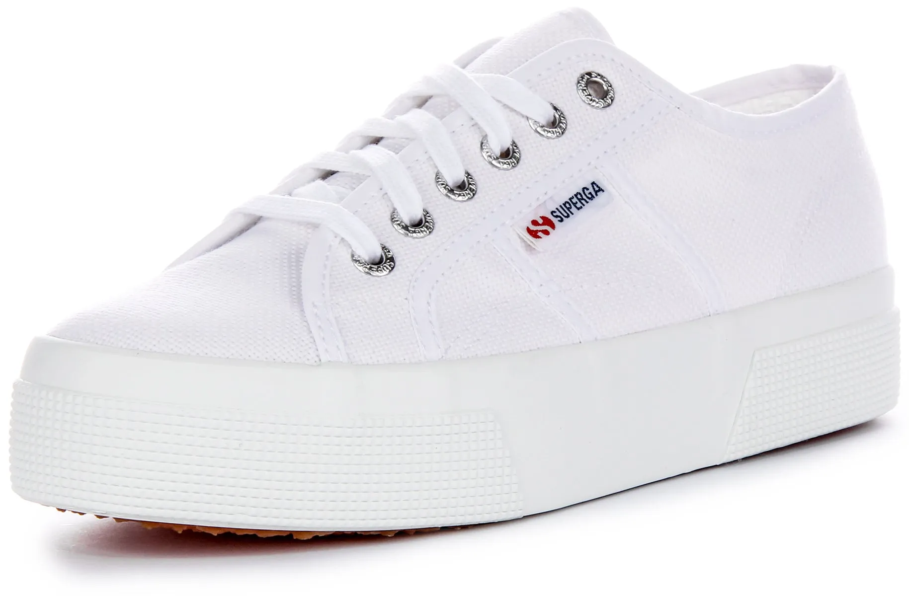 Superga 2740 Platform Zapatillas de lona en blanco