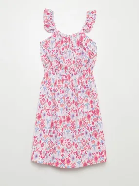 Vestido ligero estampado - BLANCO